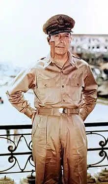 General Douglas MacArthur in Khaki on August 2, 1945