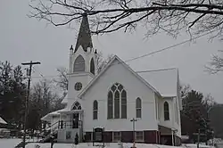 Front of the church