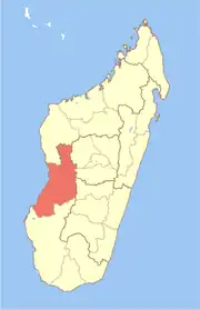 Location in Madagascar