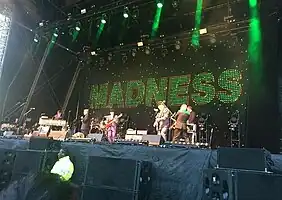 Madness performing at Wirral Live in 2017