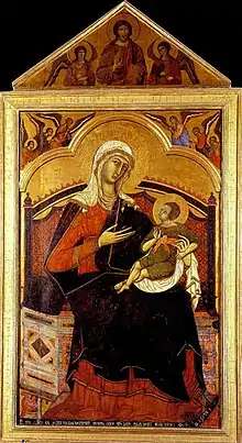 Guido da Siena, Madonna, Church of San Regolo, Siena, tempera and gold on panel, 1285–1295