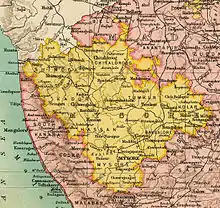 North Malabar in 1909 (On the southwestern end of the map)