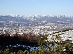 Magadan seen from the local mountains