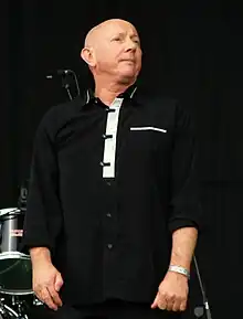 Devoto performing with Magazine in 2011.