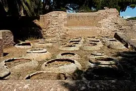 Dolia embedded in the ground at Caseggiato dei dolii