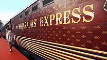 Foreign tourists at The Maharajas' Express