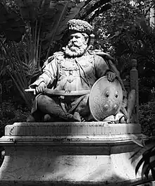 Statue of Maharaja Lakshmeshwar Singh