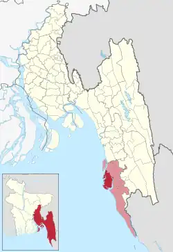 Location of Moheshkhali