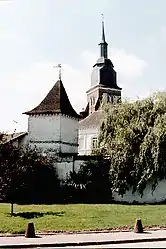 Dovecote and the church