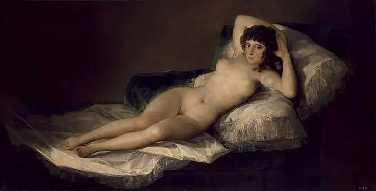 La maja desnuda (c. 1800) by Francisco Goya