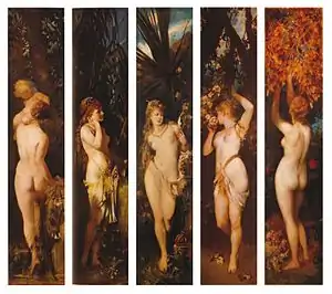 Hans Makart, The Five Senses, 1872/1879