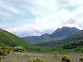 Mount Kujū from Makinoto Pass with Mount Mimata on the right