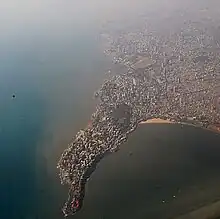 Aerial view of Malabar Hill.