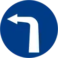 Turn left ahead