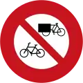 No cyclists with 4 or less wheels