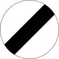 End of speed limit