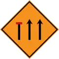 Left lane closed ahead