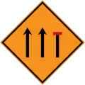 Right lane closed ahead