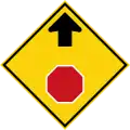 Stop sign ahead