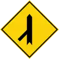 Traffic merging from the left