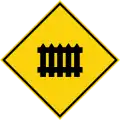 Level crossing with gates ahead