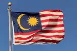 Malaysian flag on pole