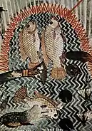 Wall painting of fishing, Tomb of Menna the scribe, Thebes, Ancient Egypt, c. 1422–1411 BC