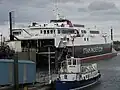 Manannan berthed in Douglas Harbour