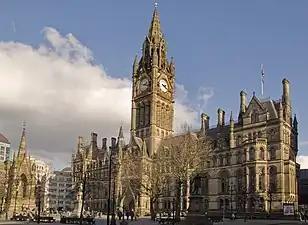 Manchester Town Hall, (1868–1877)