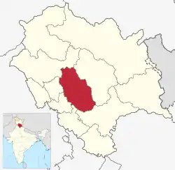 Location in Himachal Pradesh