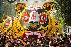 Mongal Shobhajatra on Pohela Boishakh in Dhaka, Bangladesh