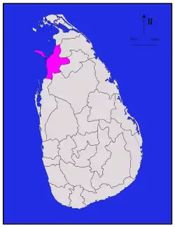 Location within Sri Lanka