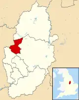 Shown within Nottinghamshire