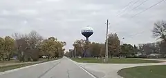 The water tower in Watertower Park