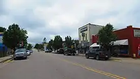 Looking west along Main Street (Bus. US 131)