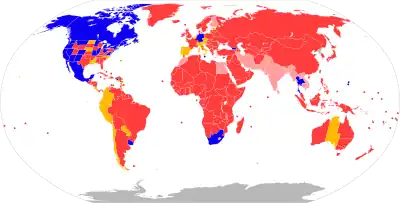 Map of world cannabis laws