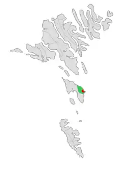 Location of Skálavíkar kommuna in the Faroe Islands