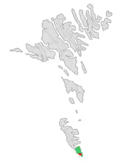 Location of Sumba Municipality in the Faroe Islands