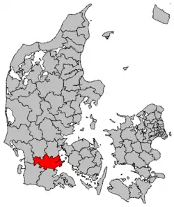 Location in Denmark