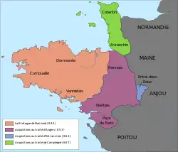 The growth of the Kingdom of Brittany 845–67