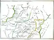 Official map of 1851 shows the Kali river in Kumaon and the border along the Kalapani river near Lipulekh