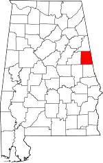 State map highlighting Randolph County