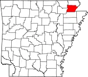 State map highlighting Greene County