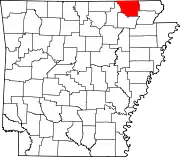 State map highlighting Randolph County