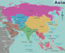 Map of Asia