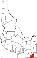 State map highlighting Franklin County