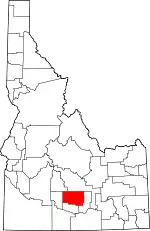 State map highlighting Lincoln County