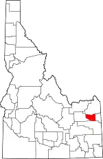 State map highlighting Madison County