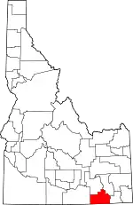 State map highlighting Oneida County