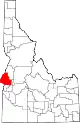 State map highlighting Washington County